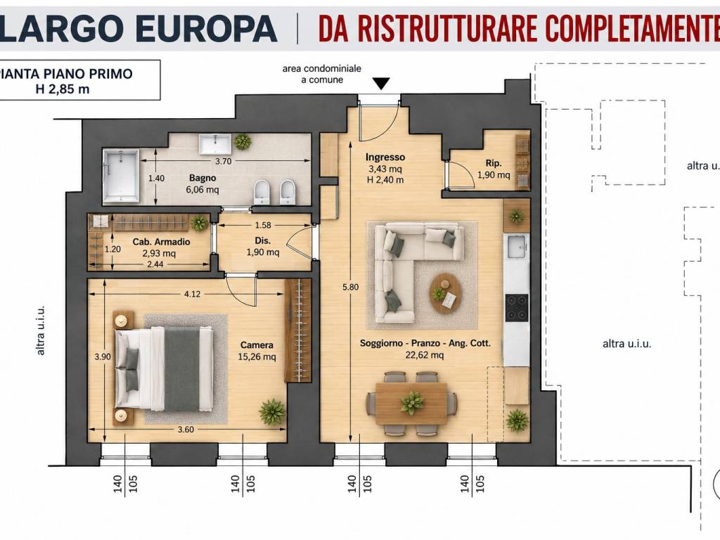 appartamento in vendita a Padova in zona Savonarola