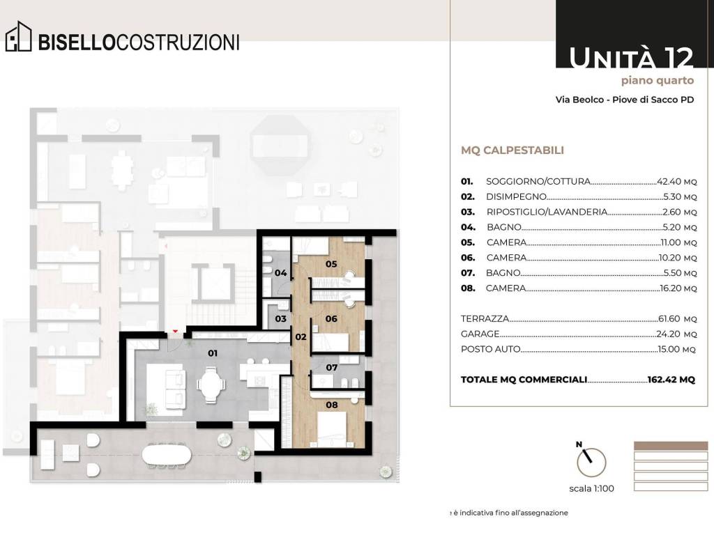 appartamento in vendita a Piove di Sacco