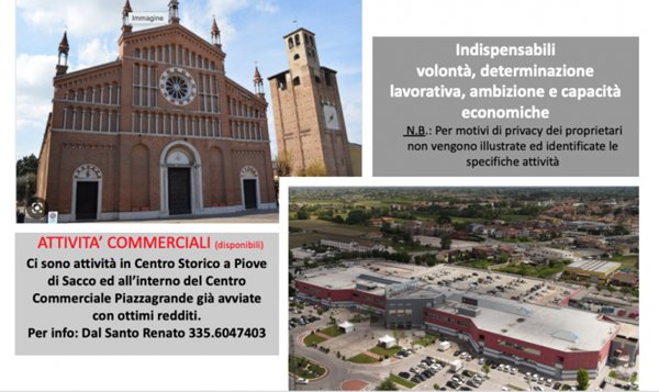 negozio in vendita a Piove di Sacco