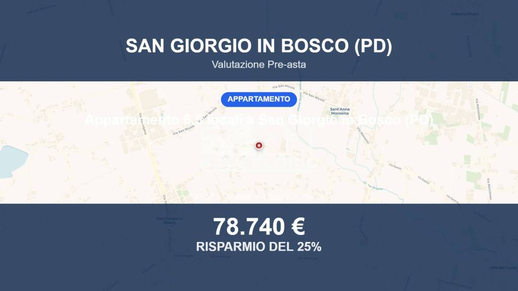 appartamento in vendita a San Giorgio in Bosco