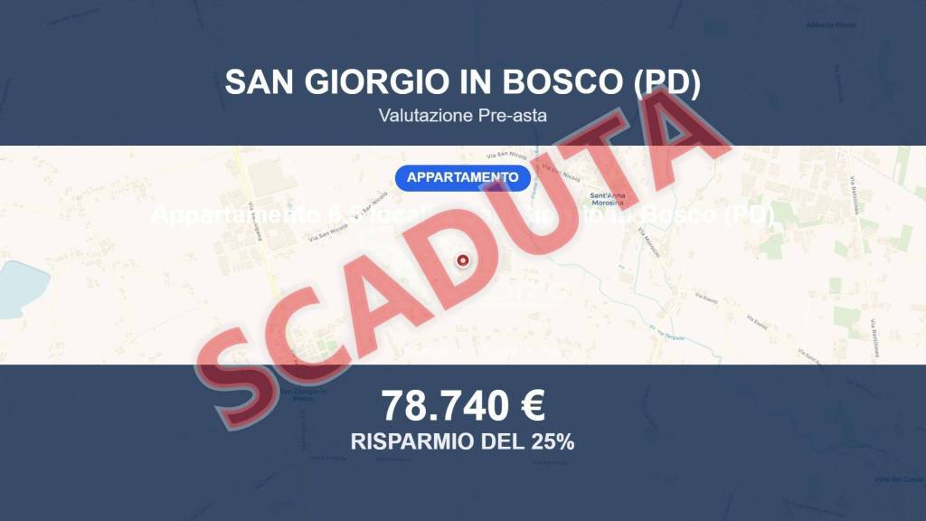 appartamento in vendita a San Giorgio in Bosco in zona Sant'Anna Morosina