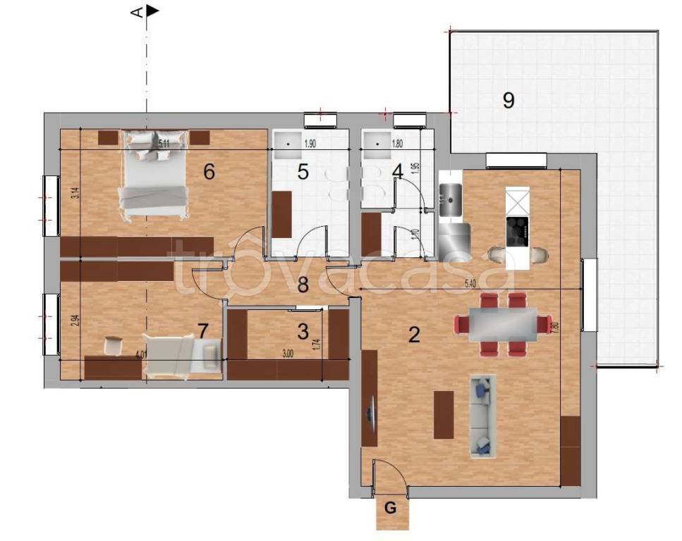 appartamento in vendita a Villafranca Padovana