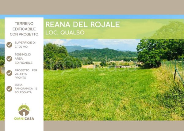 terreno edificabile in vendita a Reana del Rojale in zona Qualso