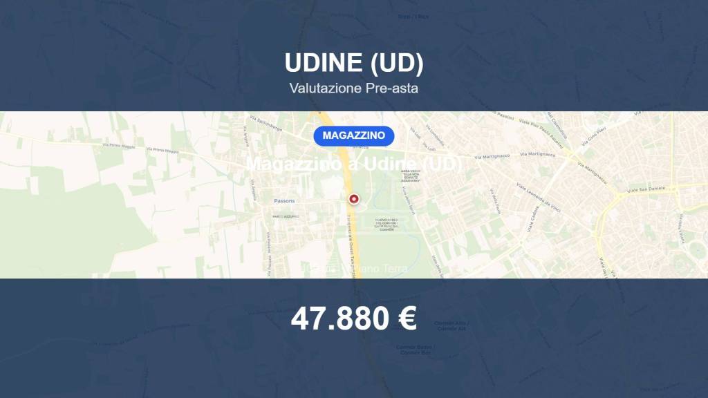 locale commerciale in vendita ad Udine
