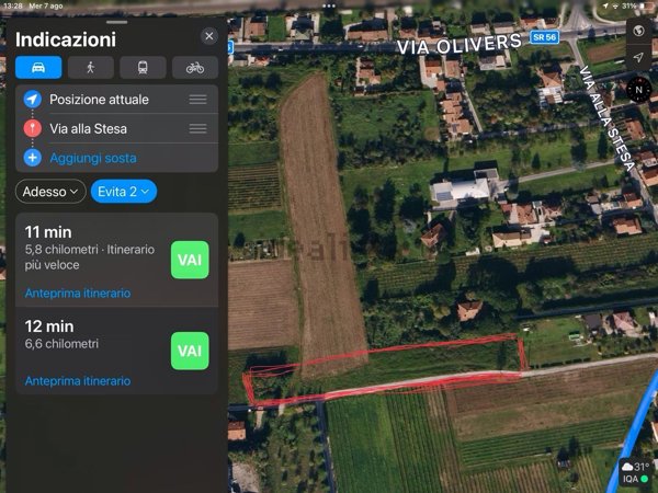 terreno edificabile in vendita a Gorizia in zona Lucinico