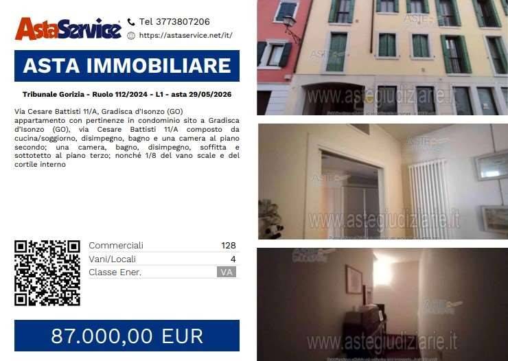 appartamento in vendita a Gradisca d'Isonzo