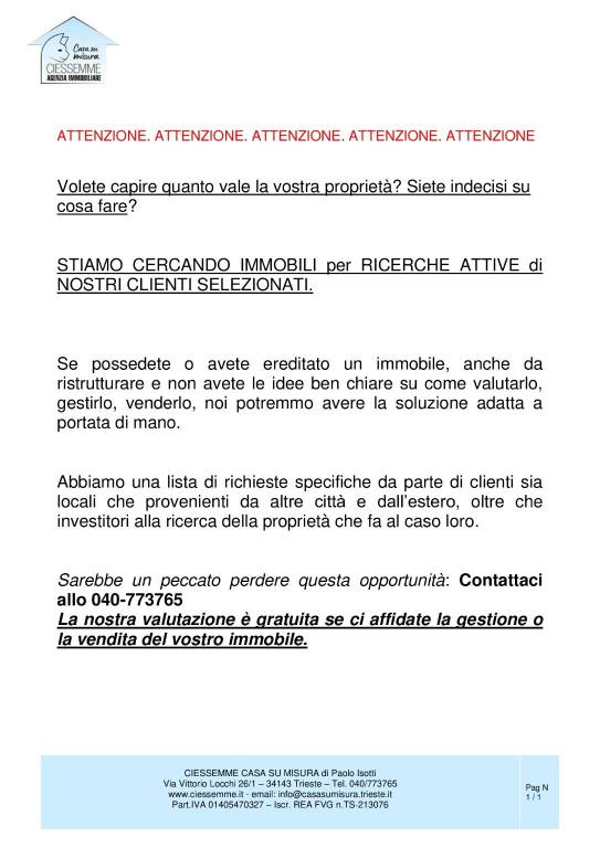 casa indipendente in vendita a Trieste in zona Barcola