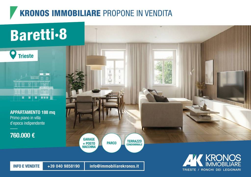 appartamento in vendita a Trieste in zona Scorcola