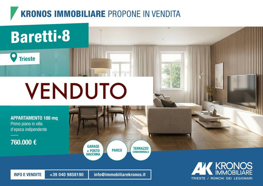 appartamento in vendita a Trieste in zona Scorcola