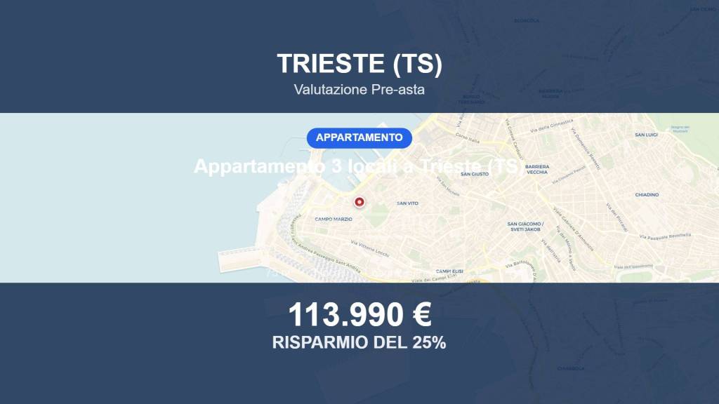 appartamento in vendita a Trieste