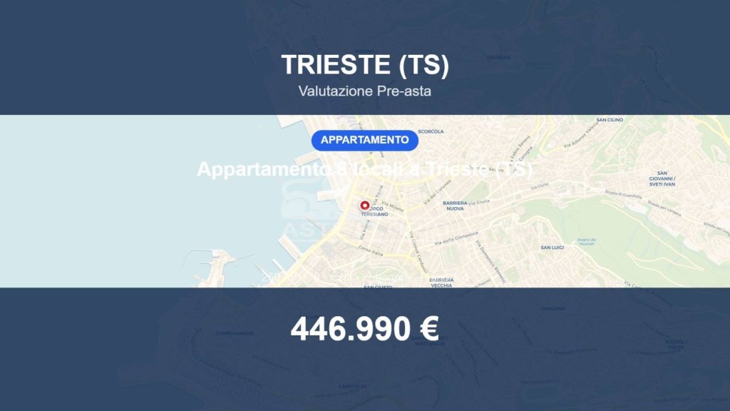appartamento in vendita a Trieste in zona Borgo Teresiano