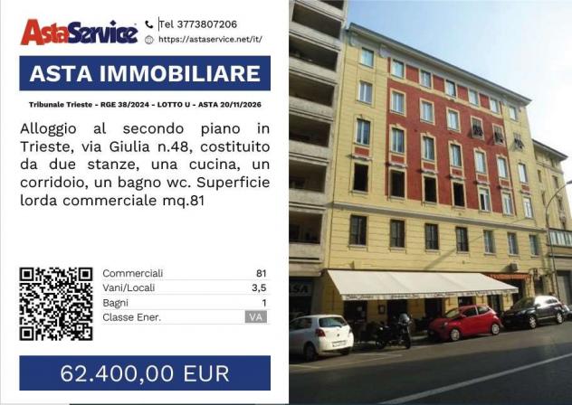 appartamento in vendita a Trieste
