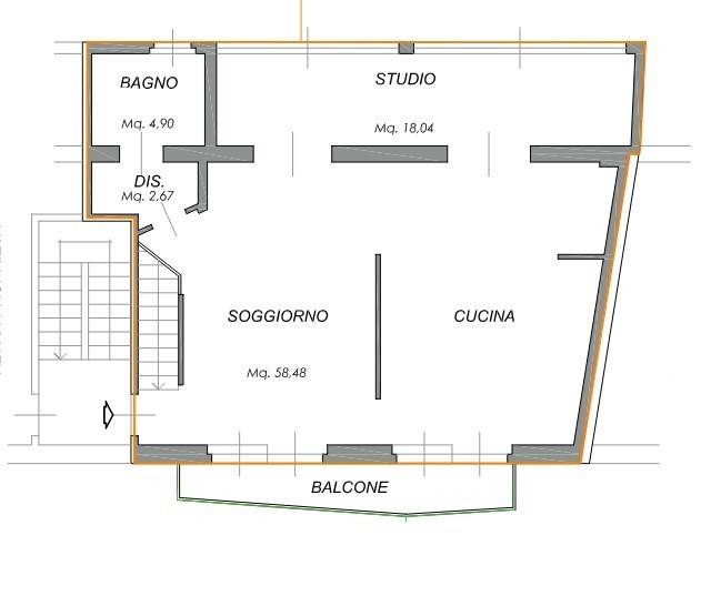 appartamento in vendita ad Albano Vercellese