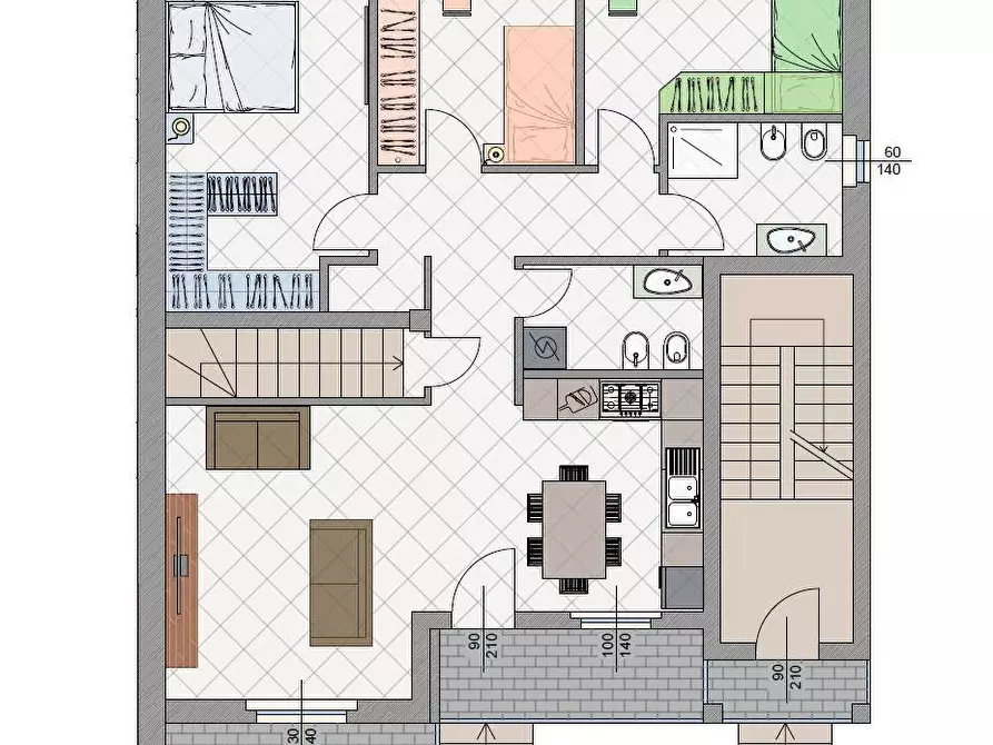 appartamento in vendita ad Agazzano