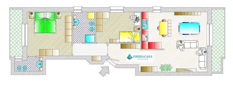 appartamento in vendita a Cadeo in zona Roveleto