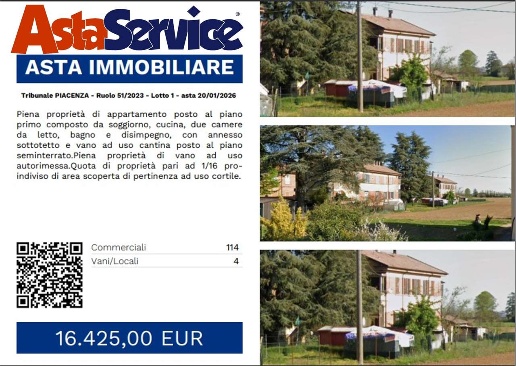 appartamento in vendita a Carpaneto Piacentino in zona Ciriano