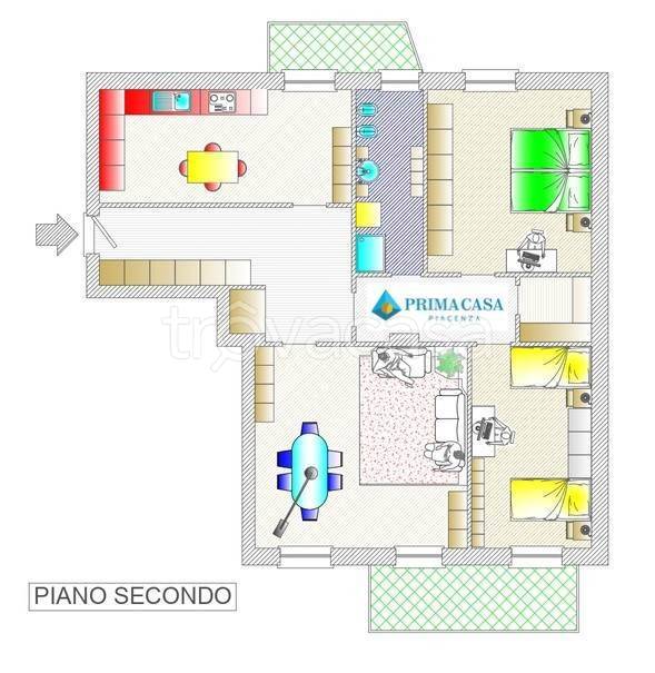 appartamento in vendita a Carpaneto Piacentino