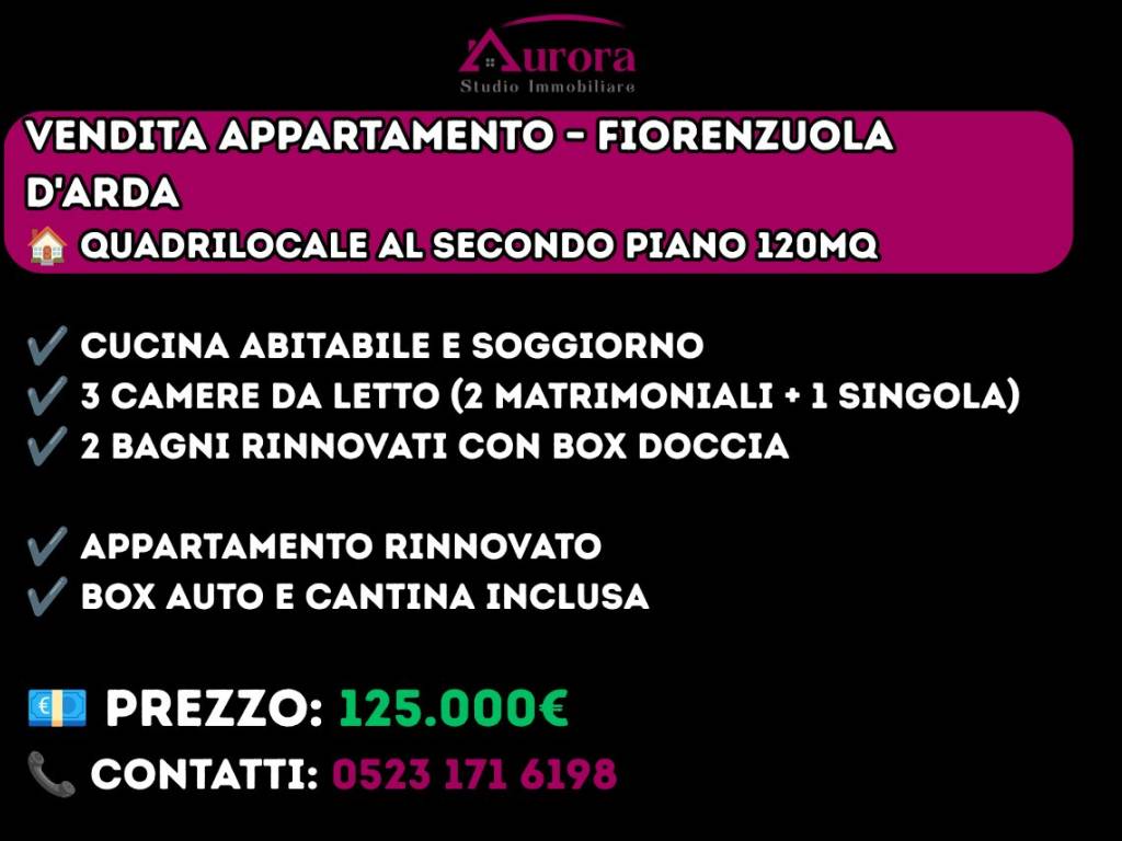 appartamento in vendita a Fiorenzuola d'Arda