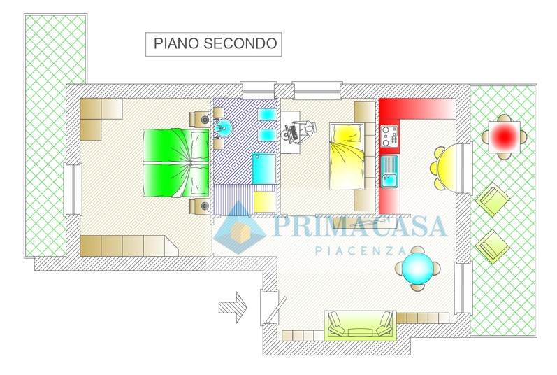 appartamento in vendita a Gossolengo