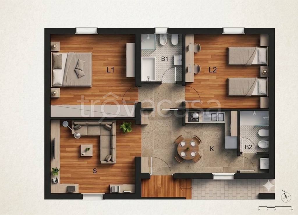 casa indipendente in vendita a Gossolengo in zona Settima