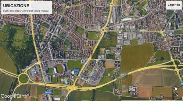 terreno edificabile in vendita a Piacenza in zona Stadio