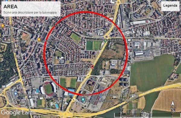 terreno agricolo in vendita a Piacenza in zona Le Mose
