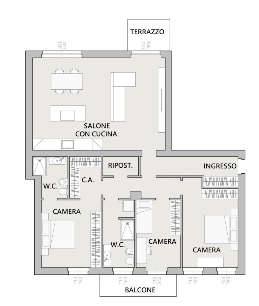 appartamento in vendita a Piacenza
