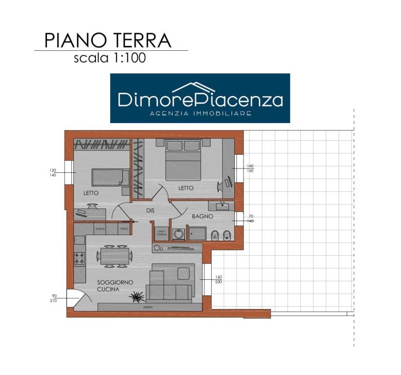 appartamento in vendita a Piacenza in zona Farnesiana