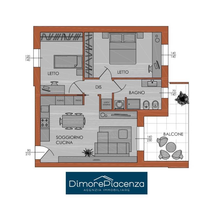 appartamento in vendita a Piacenza in zona Baia del Re