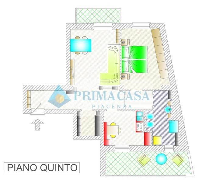appartamento in vendita a Piacenza in zona Centro Storico