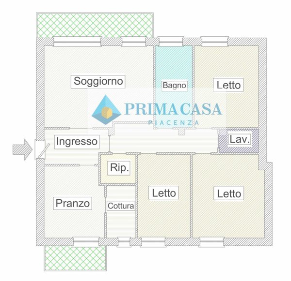 appartamento in vendita a Piacenza in zona Stadio