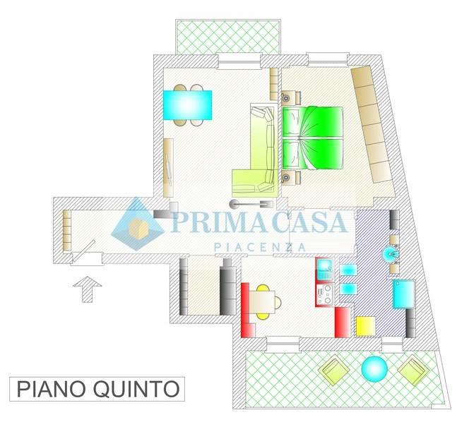 appartamento in vendita a Piacenza in zona Centro Storico