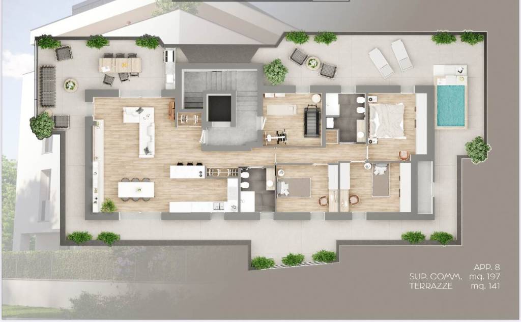 appartamento in vendita a Piacenza in zona Stadio