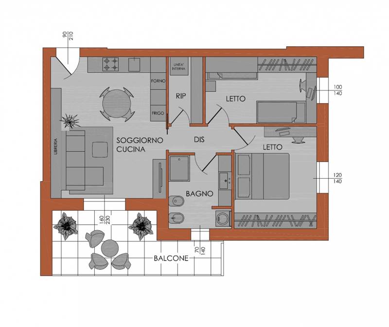 appartamento in vendita a Piacenza in zona Baia del Re
