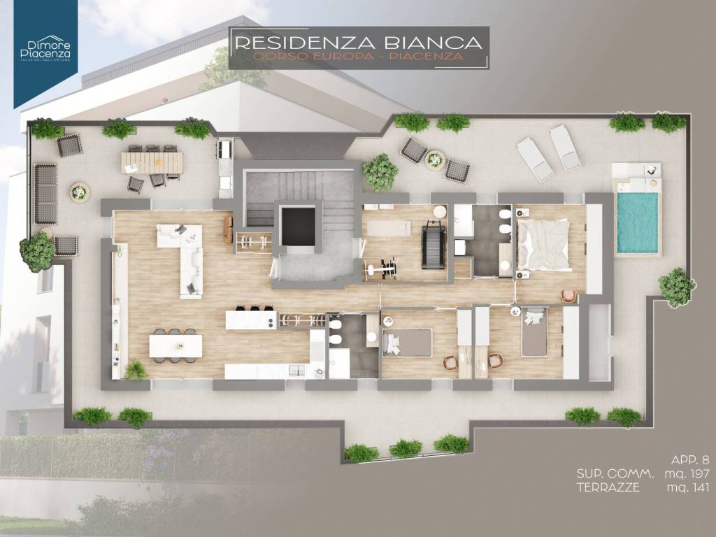 appartamento in vendita a Piacenza in zona Stadio