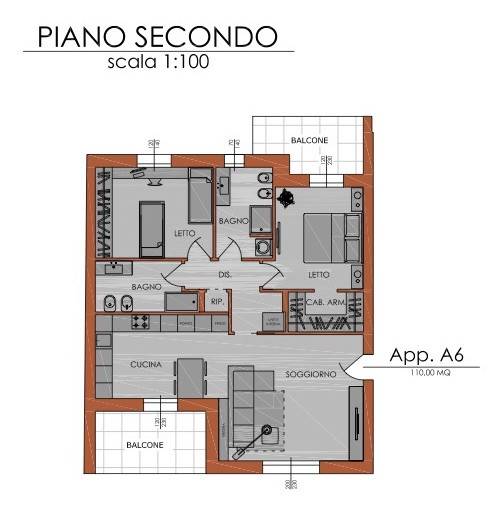 appartamento in vendita a Piacenza in zona Stadio