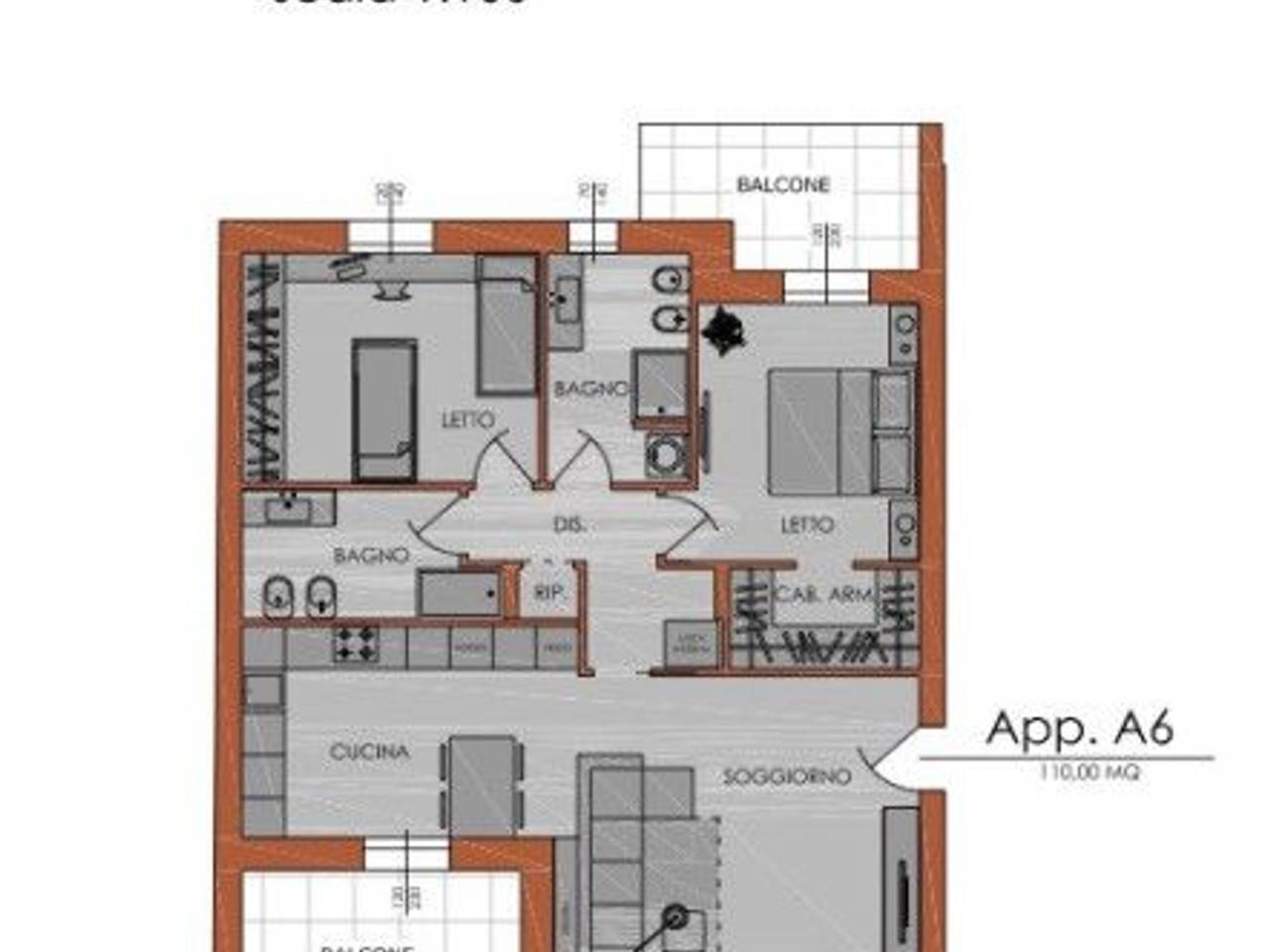 appartamento in vendita a Piacenza in zona Stadio