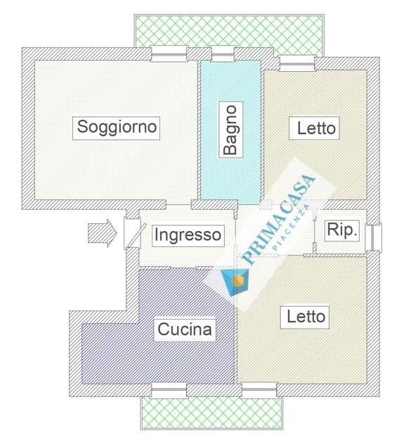 appartamento in vendita a Piacenza in zona Stadio