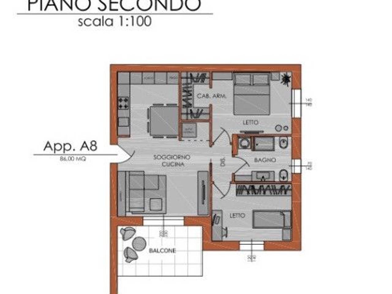 appartamento in vendita a Piacenza in zona Stadio