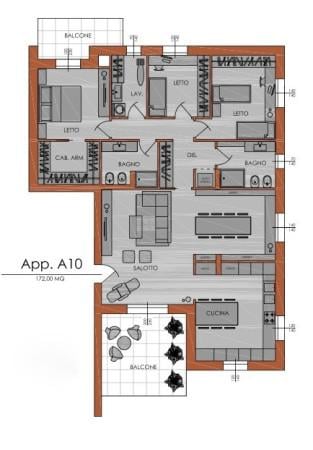 appartamento in vendita a Piacenza in zona Stadio