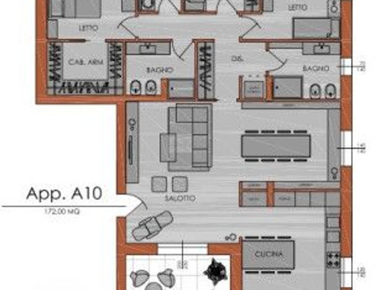 appartamento in vendita a Piacenza in zona Stadio