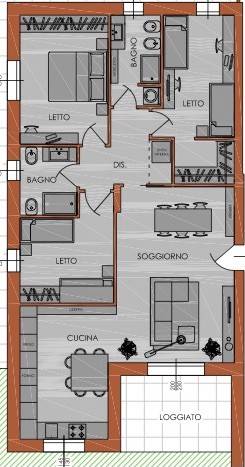 appartamento in vendita a Piacenza in zona Stadio