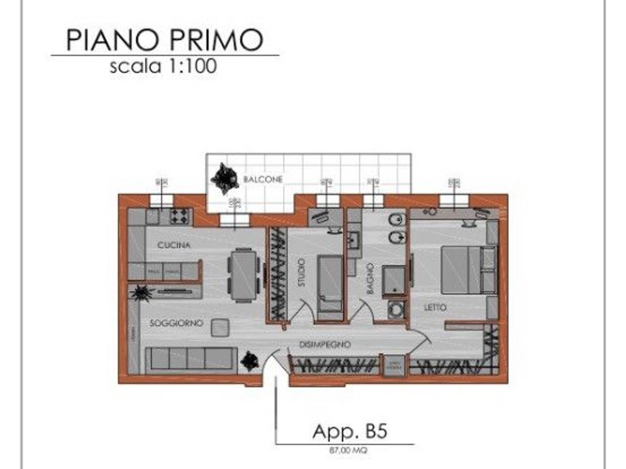 appartamento in vendita a Piacenza in zona Stadio