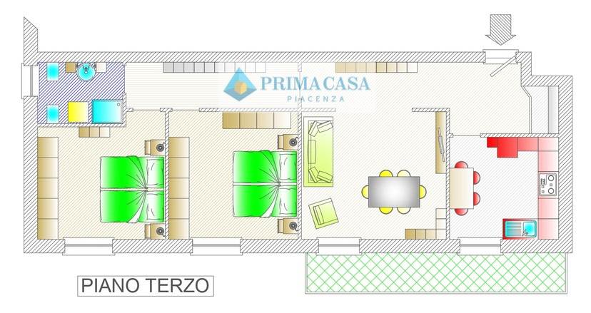 appartamento in vendita a Piacenza in zona Centro Storico