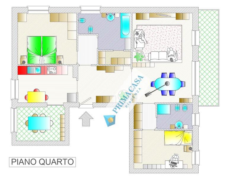 appartamento in vendita a Piacenza in zona Besurica