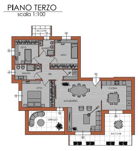 appartamento in vendita a Piacenza in zona Farnesiana