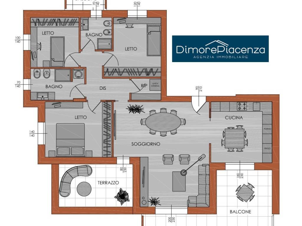 appartamento in vendita a Piacenza in zona Baia del Re