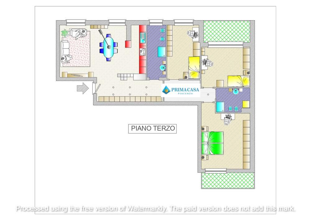 appartamento in vendita a Piacenza in zona Infrangibile