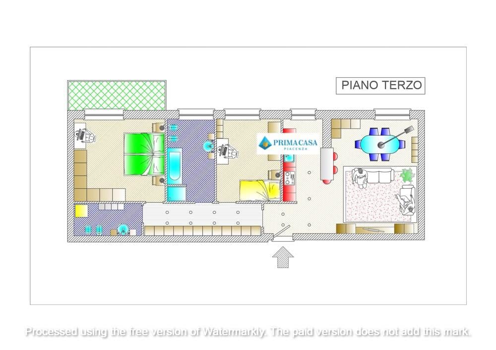 appartamento in vendita a Piacenza in zona Veggioletta