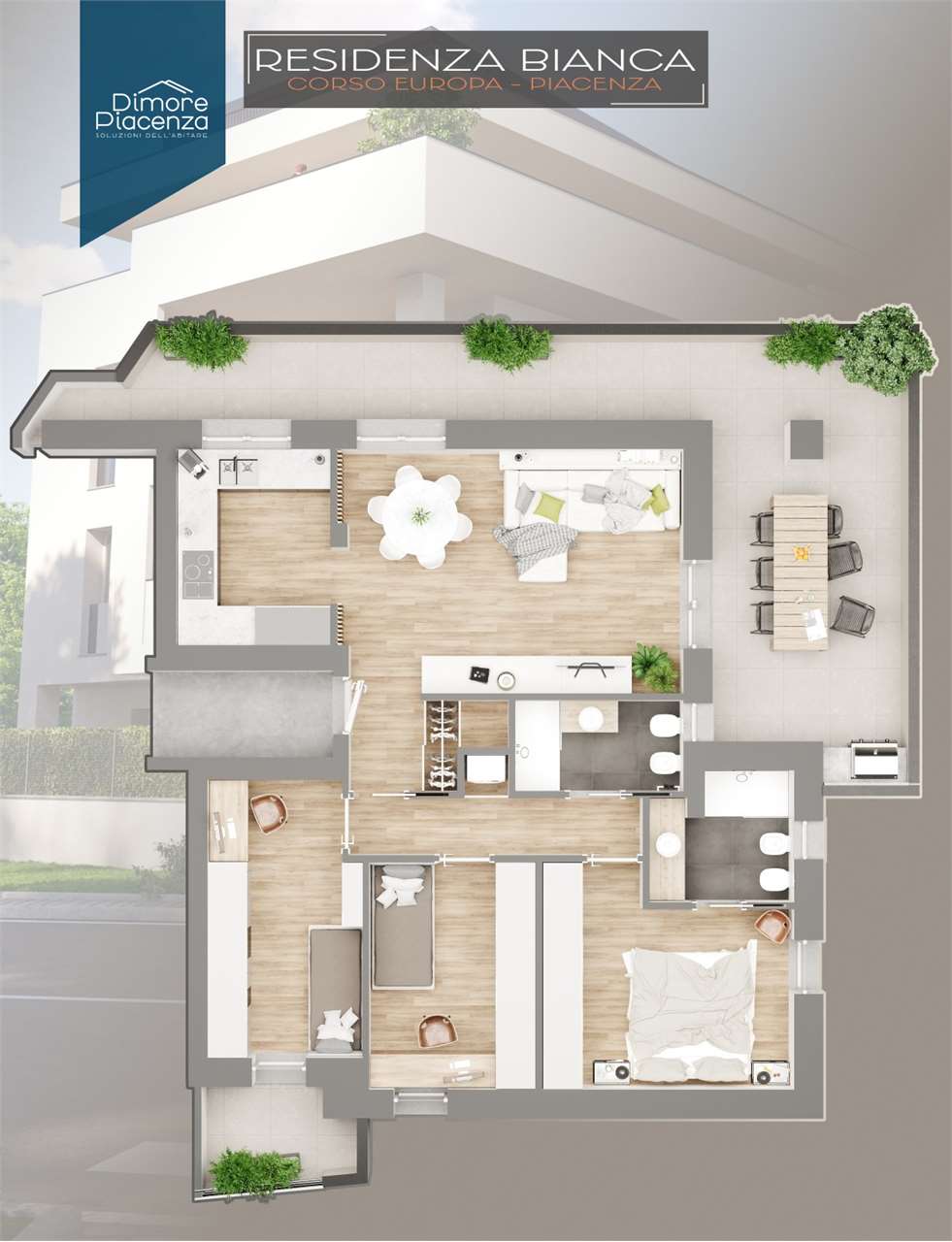 appartamento in vendita a Piacenza in zona Stadio